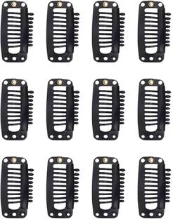 VIVIAN Tic Tac Clips For Hair Patches Wig Extension Dupatta Clip, pack of 12 clips Tic Tac Clip