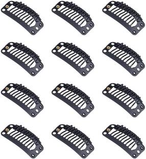 Views Tic Tac Clips For Women Wig Extension Dupatta Tic Tac Clip | pack of 12 clips Hair Extension