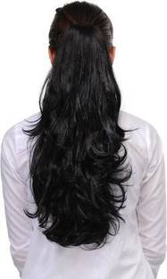 Sheny Black curly ponytail synthetic hair with clutcher Hair Extension