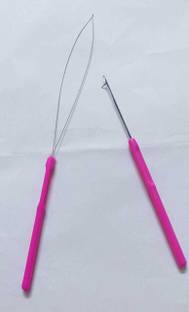 DreamExim 2pcs Feather  Extension Tool Kit for Micro  Beads Loop Hook I Tip USA Hair Extension