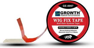 DreamExim 5meters Transparent Patch Red tape for Men Patch/Wig/System Hair Extension
