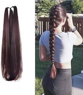DELUXE HAIR Women, Kids Choti  Extensions Brown, Pack Of 1 pcs M-1 Hair Extension