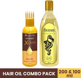 Nersiol Hair Oil Combo | Xpertx 100ml + Colour Protect 200ml | Hair Growth & Shine