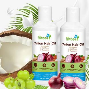 DRIDDLE Onion Hair Oil for Hair Regrowth and Hair Fall Control Oil pack of 2 Hair Oil