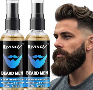 Livincy beard oil combo muuchstac beard oil for men fast growth patchy beard growth oil Hair Oil