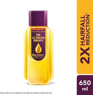 BAJAJ Almond Drops enriched with 6X Vitamin E, Reduces Hair Fall. Hair Oil
