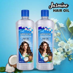 Growkesh Jasmine Coconut Hair Oil Nature Lock Shiney Hair Oil