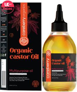 Careberry Organic Hexane-Free Organic Castor Oil Hair Oil