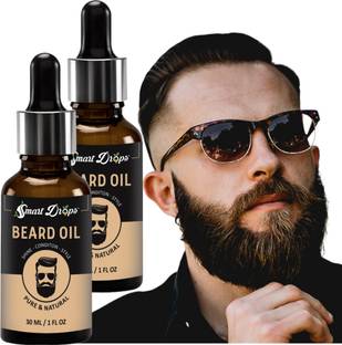 smartdrops Beard Growth Oil - More Beard Growth, Nourishment & No Hair Oil
