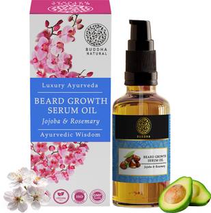 buddha natural Beard Growth Oil Serum (25 ml) - For Thicker, Fuller Beard | All Natural