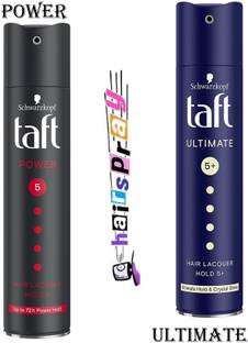 TAFT HAIR SPRAY ULTIMATE + POWER 250ML EACH SET OF 2 AM2PM Hair Spray