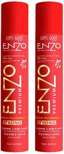 enzo Premium Ultra Shine Finish Hair Spray Hair Spray Pack Of 2 Pcs