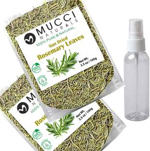 MUCCI Rosemary Leaves Sun Dried for Hair Growth| Skin Glow | With 100ml Spray Bottle