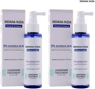 INDIANA HUDA Darrmadoc 5% Glycolic Acid Underarm Spray 100ml x2 - Skin Whitening