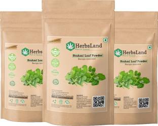 HerbsLand Organic Brahmi Powder for Hair Growth and thicken (100 g)