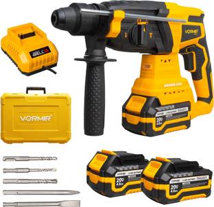 iBELL VORMIR VR BH21-44 Cordless Hammer Drill, 20V Max Brushless, 3J Impact Energy,0–1000 RPM,0–4450 B...