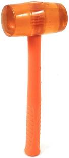 Kiesh Rubber Mallet Hammer with Round Head Soft Face Hammer for Tiles Hand Tool Kit