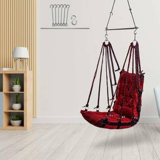 Swingzy Soft Hanging Swing for Adults/Hammock Swing/Swing For Balcony/Swing Chair/ Cotton Hammock
