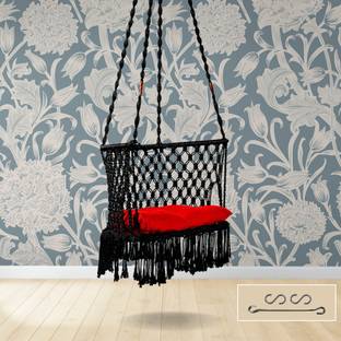 Swingzy Premium C-Shape Hammock Swing/Hammock Swing For Home/Jhula/ Polyester Hammock