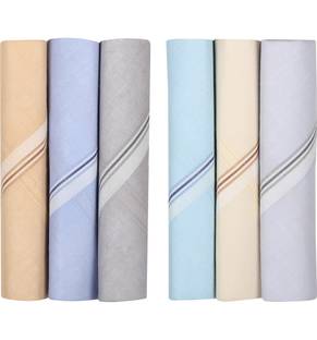 WYSE Mens Basic Hanky ["Multicolors"] Handkerchief