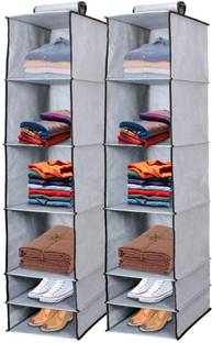 Flipkart SmartBuy Non Woven Hanging 6 Shelf Compartment Clothes Storage Organizer Pack of 1 Handbag Organizer