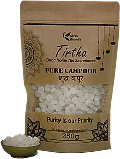 TIRTHA Camphor 250gm Zipper Pouch