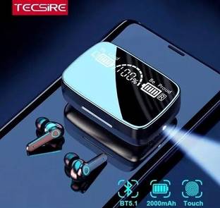 PARYUSHI M19 EarbudsTWS/ DJ17.6 Earbuds with 280H Playtime, Headphones with Power Bank Bluetooth