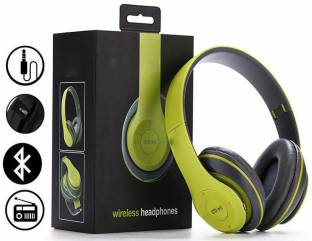 Techobucks New Wireless Headphones with Microphone, Stereo FM Memory Card Bluetooth Headset