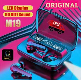 PARYUSHI M19 EarbudsTWS/ DJ11.7 Earbuds with 280H Playtime, Headphones with Power Bank Bluetooth