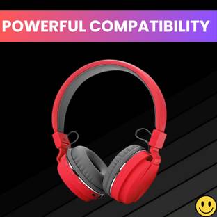 SACRO SH12 Wireless Headphone, BT5.1 Headphones With 48 Hrs Music PlaytimeZ297 Bluetooth