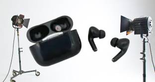 JQVA TWS Flex True Wireless Earbuds with Mic & Charging Case – Stealth Black Bluetooth