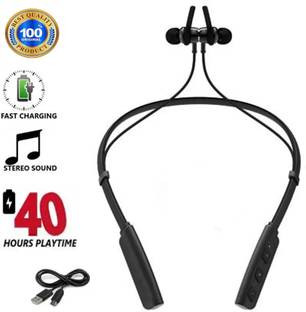 Worricow Hot Sale Wireless in Ear Gaming Gym Ultra Thumping Bass Sound Neckband Bluetooth