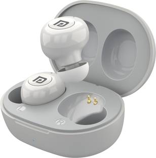 Portronics Harmonics Twins S3 Smart TWS Bluetooth Earbuds,20 Hours Playtime, Booming Bass Bluetooth