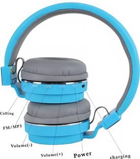 4uonly SH-12 Wireless Bluetooth Headphone with Mic (Multicolor On the Ear)awq8 Bluetooth & Wired