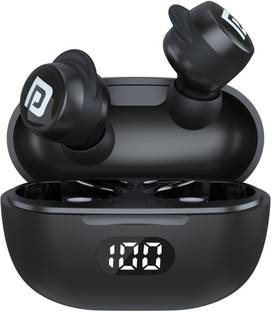 Portronics Harmonics Twins S5 Smart TWS Earbuds,15Hrs Playtime, LED Display, Game Mode,5.2v Bluetooth