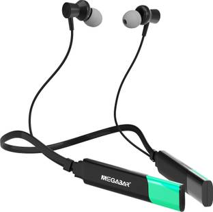 MEGABAR Saint 111 25 HRS Gaming IPX4 30dB ENC 360 Digree Spatial Audio Wireless Neckband Bluetooth