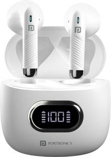 Portronics Harmonics Twins S9 TWS Wireless Earbuds with Upto 30H Playtime, Digital Display Bluetooth