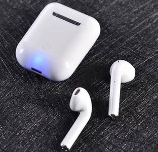 AJ HUB Twin Dual Wireless 5.0 Bluetooth Stereo Headset i12 With Charging Case Bluetooth
