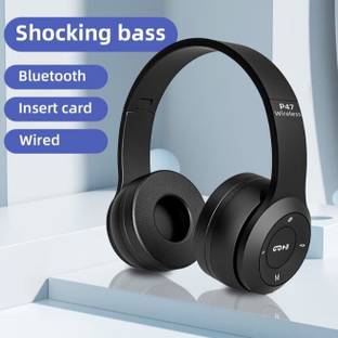 YAROH HEA72-DPON25-P47 Wireless Headset with FM and SD Card Slot Bluetooth Bluetooth