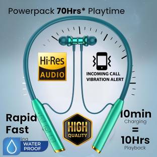 PTROX Vibration Alert, 48 Hours Playtime, ENC, HD Sound Quality & Stereo Bass N303 Bluetooth