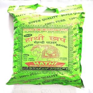 हाथी BRAND MEHANDI POWDER 500G Natural मेहंदी