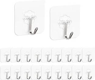 MERCEHIVE Adhesive Hooks for Hanging Keys Coats Hats Bags Ceiling Hook Hook 18