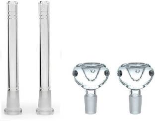 Hooker Fookers Glass Male Funnel bowl Slide with Glass Slide Adapter With Handle Beer Bong Funnel