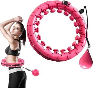 HEEPI WeightedSmart Hula Hoop-WeightLoss,Get Fit-24Detachable Knot,Exercise-MultiColor Hula Hoop