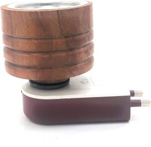 RAJIPO Electric Wooden Kapoor Dani Incense Burner for Home Office Temple God Puja, Positive Energy Wooden Incense Holder