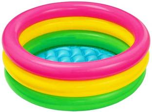 FEMININE STYLE Kids Swimming and Sunset Glow Pool 2 FEET Inflatable Swimming Pool