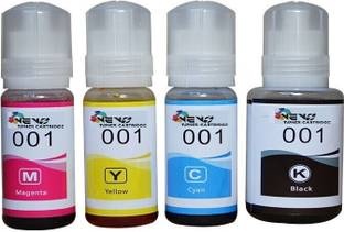 vevo toner cartridge 001 Ink Compatible refill ink Black + Tri Color Combo Pack Ink Bottle