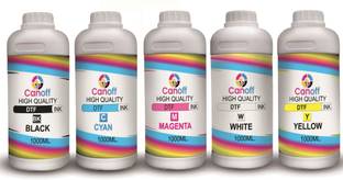canoff DTF Pigment Ink Suitable for All Direct to Flim Printer All-in-One Versatile Black + Tri Color Combo Pack Ink Bottle