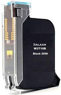 salaar W3T10B / 2590 Solvent Black Ink Cartridge Compatible for Handheld Inkjet Printer Black Ink Cartridge
