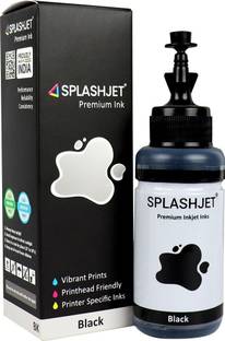 Splashjet T664 Refill Ink For EP L130, L380, L210, L220, L310, L350 Printer - (70g x 1 BK) Black Ink Bottle